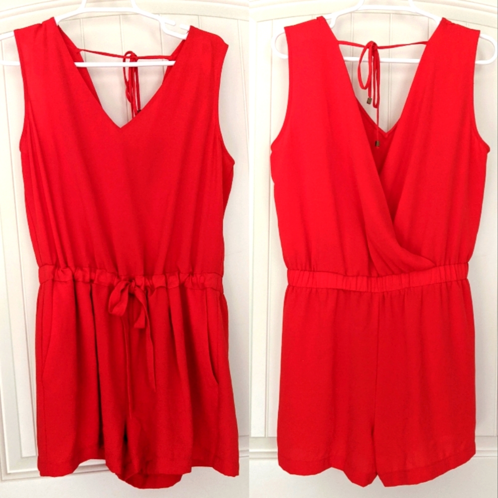 Zara Basics Red Romper